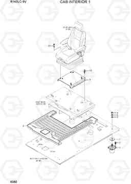 6080 CAB INTERIOR 1 R140LC-9V(INDIA), Hyundai