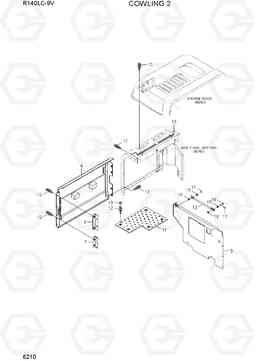 6210 COWLING 2 R140LC-9V(INDIA), Hyundai