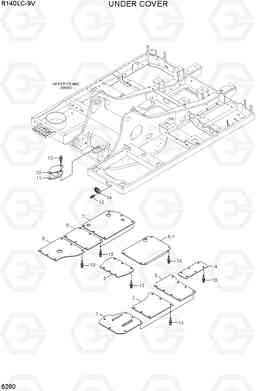 6260 UNDER COVER R140LC-9V(INDIA), Hyundai