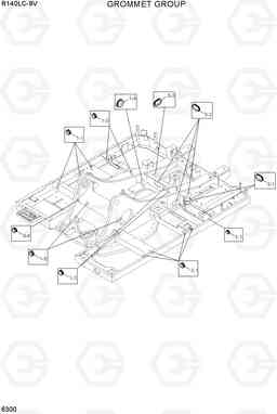 6300 GROMMET GROUP R140LC-9V(INDIA), Hyundai