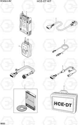 8050 HCE-DT KIT R140LC-9V(INDIA), Hyundai