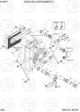 1055 COOLING SYSTEM(#0072-) R140W-7, Hyundai