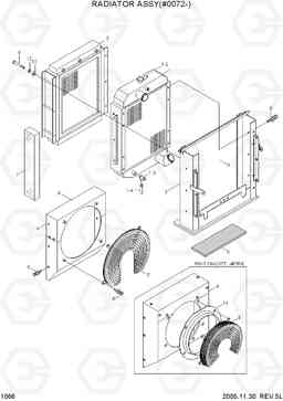 1066 RADIATOR ASSY(#0072-) R140W-7, Hyundai