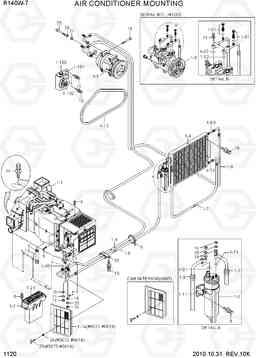 1120 AIR CONDITIONER MOUNTING R140W-7, Hyundai