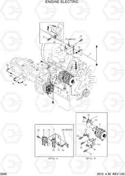 2040 ENGINE ELECTRIC R140W-7, Hyundai