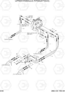 3120 UPPER HYD PIPING(ATTACH) R140W-7, Hyundai