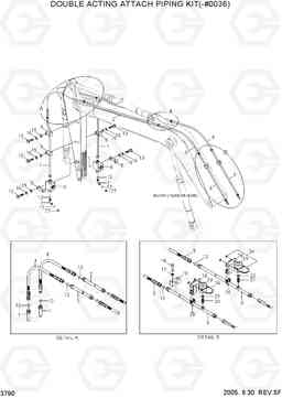 3790 DOUBLE ACTING ATTACH PIPING KIT(-#0036) R140W-7, Hyundai