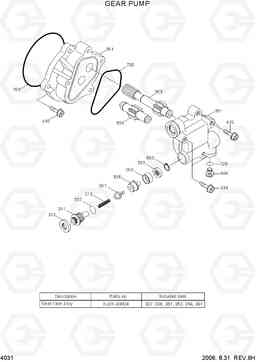 4031 GEAR PUMP(#0390-) R140W-7, Hyundai