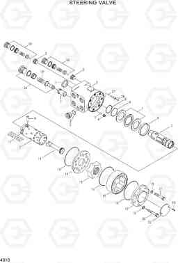 4310 STEERING VALVE R140W-7, Hyundai