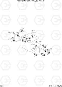 4320 TRANSMISSION CONTROL VALVE(-#0559) R140W-7, Hyundai