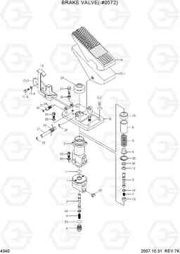 4340 BRAKE VALVE(-#0572) R140W-7, Hyundai