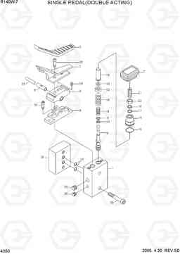 4350 SINGLE PEDAL(DOUBLE ACTING) R140W-7, Hyundai