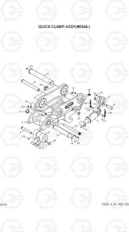 4410 QUICK CLAMP ASSY(#0345-) R140W-7, Hyundai