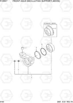 5150 FRONT AXLE OSCILLATING SUPPORT(-#0559) R140W-7, Hyundai