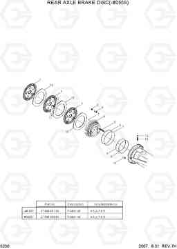 5230 REAR AXLE BRAKE DISC(-#0559) R140W-7, Hyundai