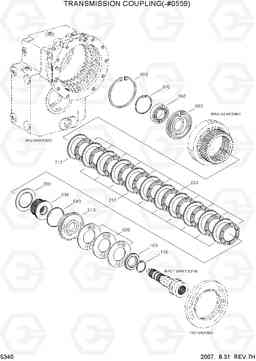 5340 TRANSMISSION COUPLING(-#0559) R140W-7, Hyundai