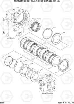 5350 TRANSMISSION MULTI-DISC BRAKE(-#0559) R140W-7, Hyundai