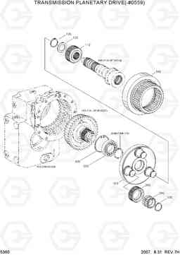 5360 TRANSMISSION PLANETARY DRIVE(-#0559) R140W-7, Hyundai