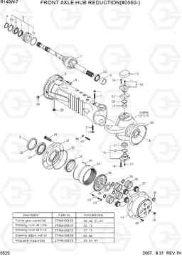 5520 FRONT AXLE HUB REDUCTION(#0560-) R140W-7, Hyundai