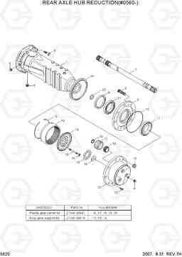 5620 REAR AXLE HUB REDUCTION(#0560-) R140W-7, Hyundai