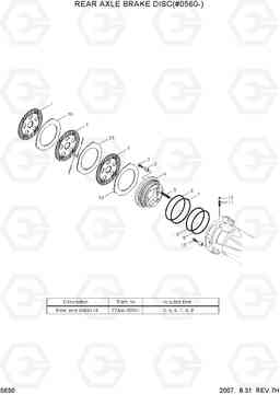 5630 REAR AXLE BRAKE DISC(#0560-) R140W-7, Hyundai