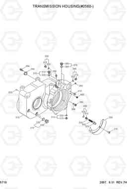 5710 TRANSMISSION HOUSING(#0560-) R140W-7, Hyundai