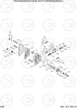 5760 TRANSMISSION GEAR SHIFT SENSOR(#0560-) R140W-7, Hyundai