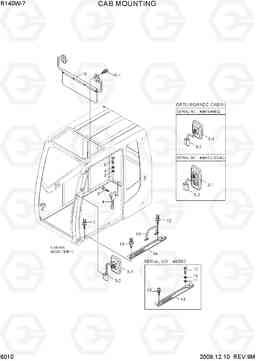 6010 CAB MOUNTING R140W-7, Hyundai