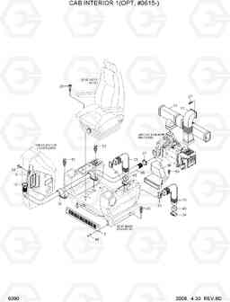 6090 CAB INTERIOR 1(OPT, #0615-) R140W-7, Hyundai