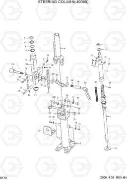 6170 STEERING COLUMN(-#0389) R140W-7, Hyundai