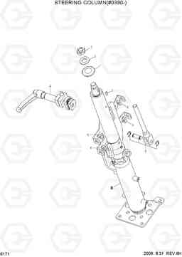 6171 STEERING COLUMN(#0390-) R140W-7, Hyundai