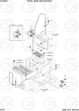 6270 TOOL BOX MOUNTING R140W-7, Hyundai