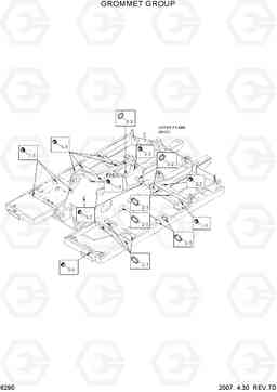 6290 GROMMET GROUP R140W-7, Hyundai