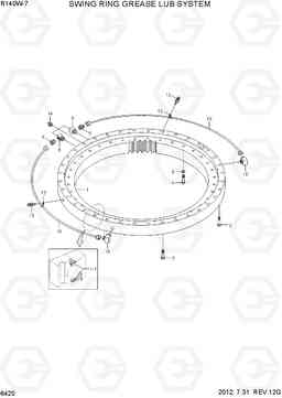 6420 SWING RING GREASE LUB SYSTEM R140W-7, Hyundai