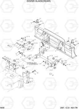 6430 DOZER BLADE(REAR) R140W-7, Hyundai