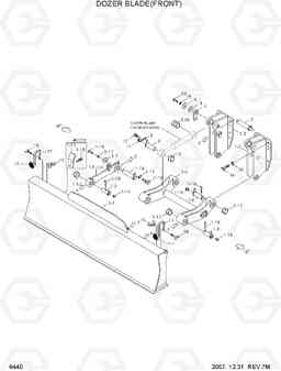 6440 DOZER BLADE(FRONT) R140W-7, Hyundai