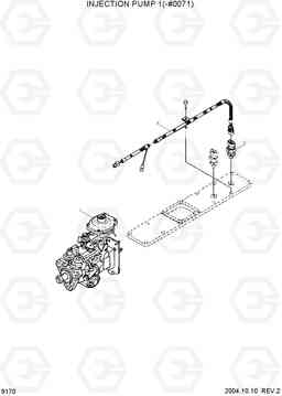 9170 INJECTION PUMP 1(-#0071) R140W-7, Hyundai