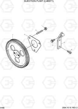 9180 INJECTION PUMP 2(-#0071) R140W-7, Hyundai
