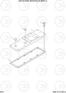 9210 AIR INTAKE MANIFOLD(-#0071) R140W-7, Hyundai