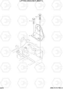 9270 LIFTING BRACKET(-#0071) R140W-7, Hyundai