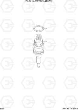 9350 FUEL INJECTOR(-#0071) R140W-7, Hyundai