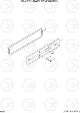 A090 CAM FOLLOWER COVER(#0072-) R140W-7, Hyundai