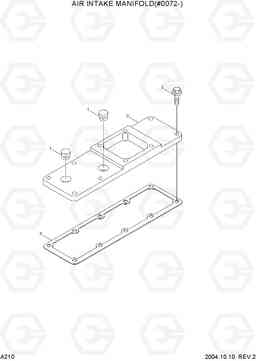 A210 AIR INTAKE MANIFOLD(#0072-) R140W-7, Hyundai