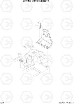A270 LIFTING BRACKET(#0072-) R140W-7, Hyundai