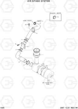 1020 AIR INTAKE SYSTEM R140W-7A, Hyundai