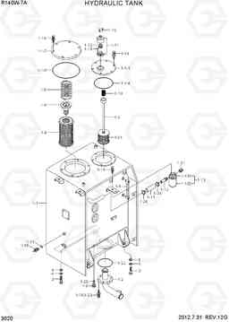 3020 HYDRAULIC TANK R140W-7A, Hyundai