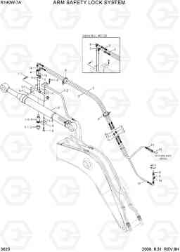 3620 ARM SAFETY LOCK SYSTEM R140W-7A, Hyundai