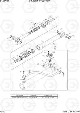 4270 ADJUST CYLINDER R140W-7A, Hyundai
