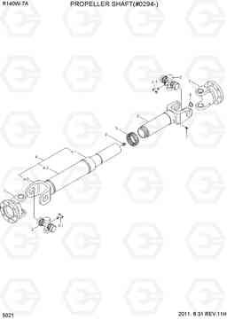 5021 PROPELLER SHAFT(#0294-) R140W-7A, Hyundai