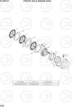 5130 FRONT AXLE BRAKE DISC R140W-7A, Hyundai